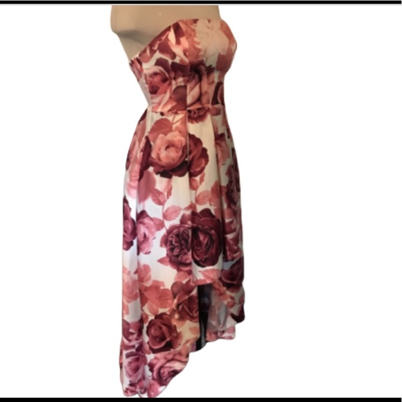 Speechless Strapless Floral Print Dress✨Size 3 - Picture 2 of 6
